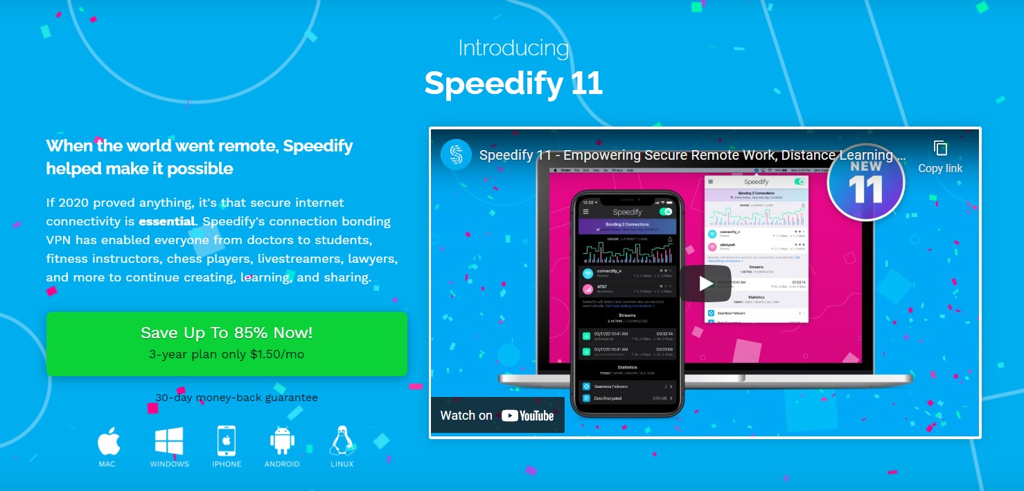Find detailed information about Speedify 