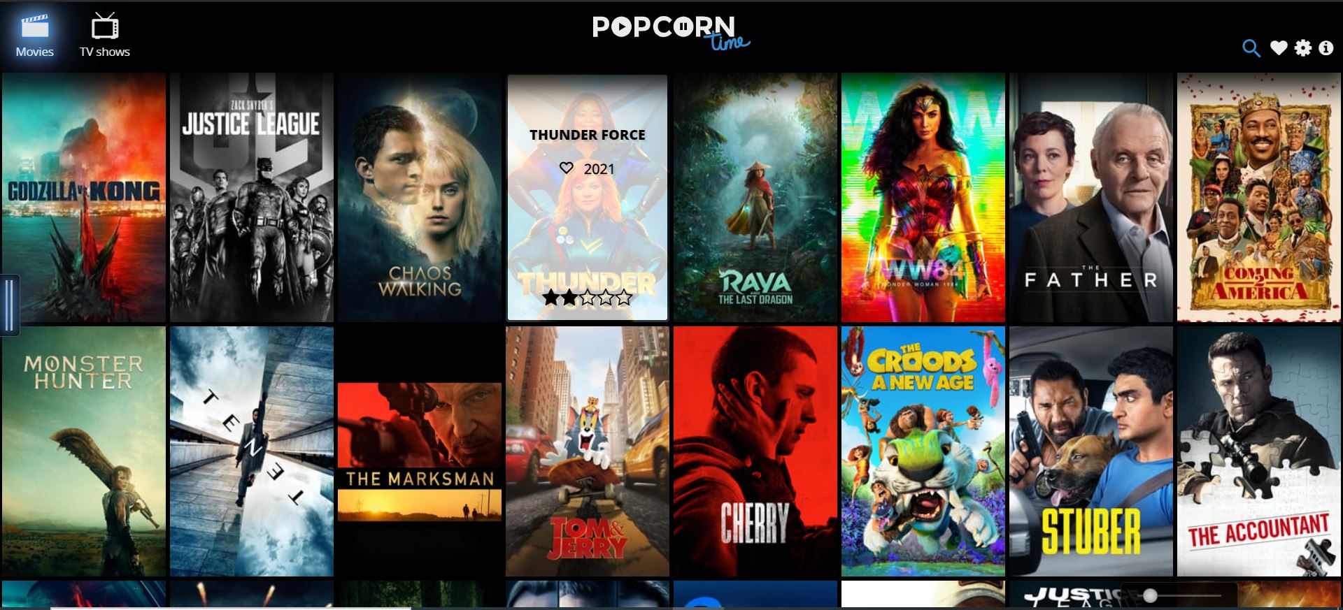 Find detailed information about Popcorn Time