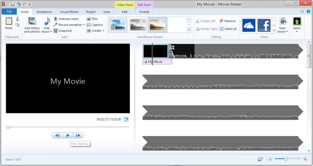Find detailed information about Windows Movie Maker