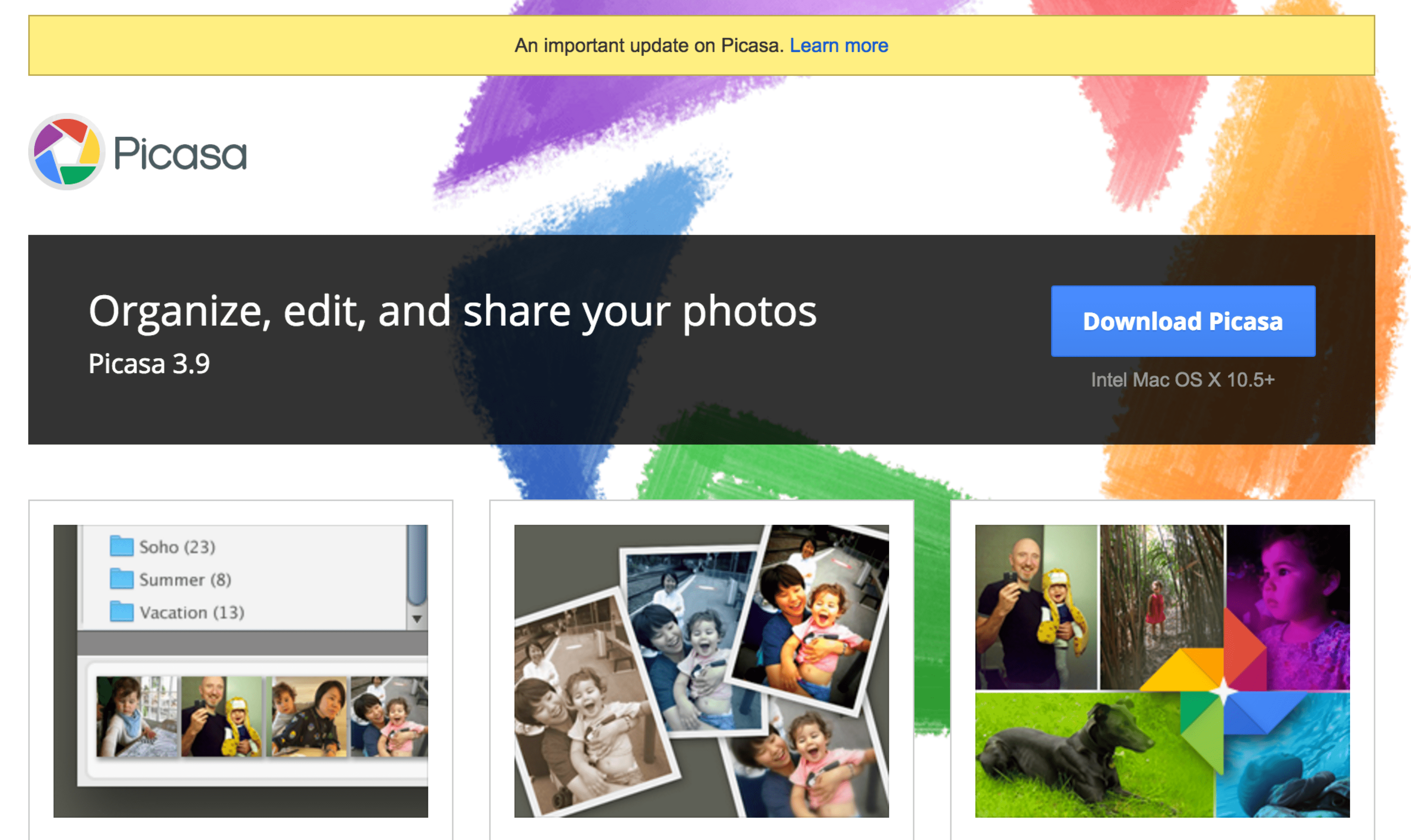 Find detailed information about Picasa