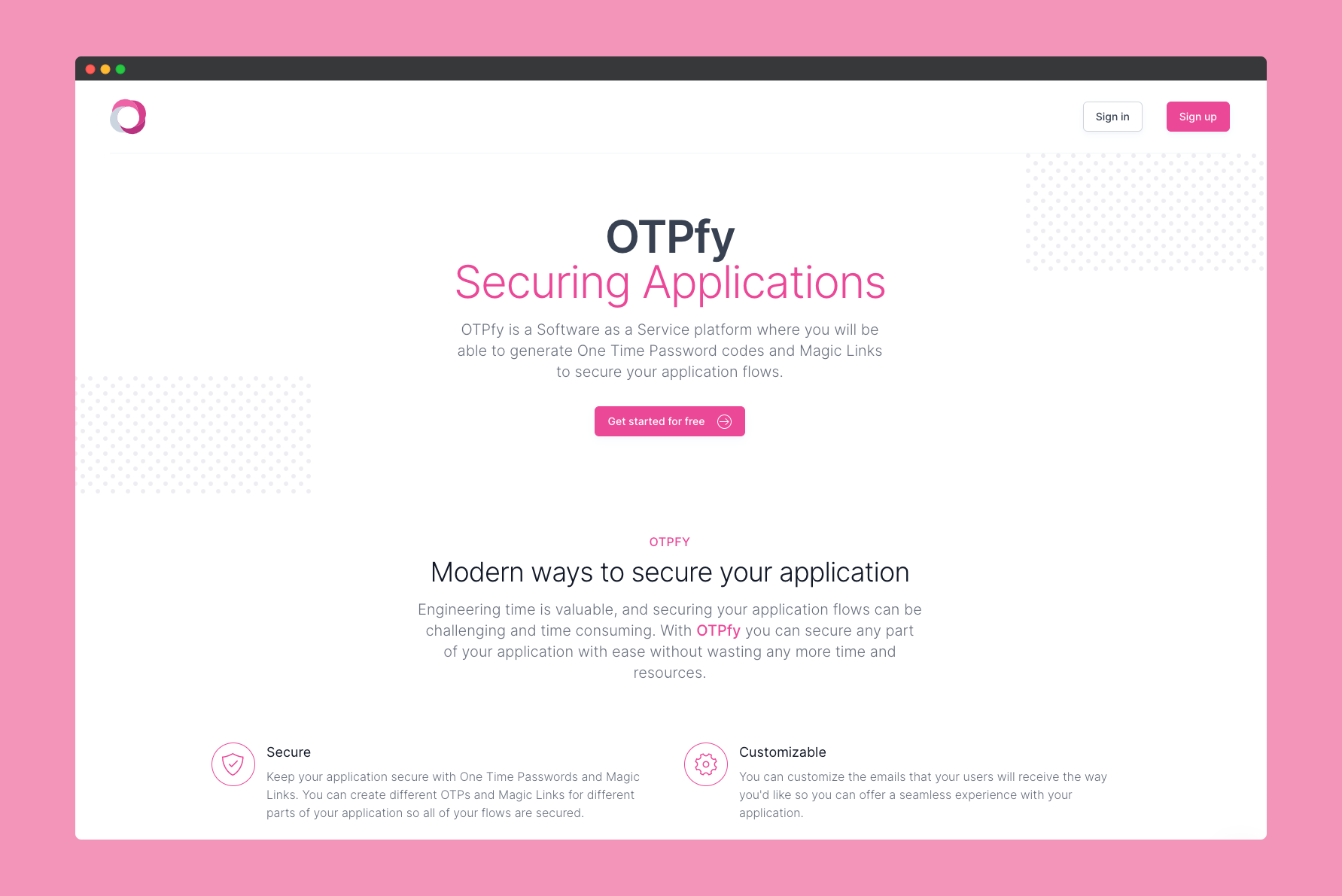 Find detailed information about OTPfy