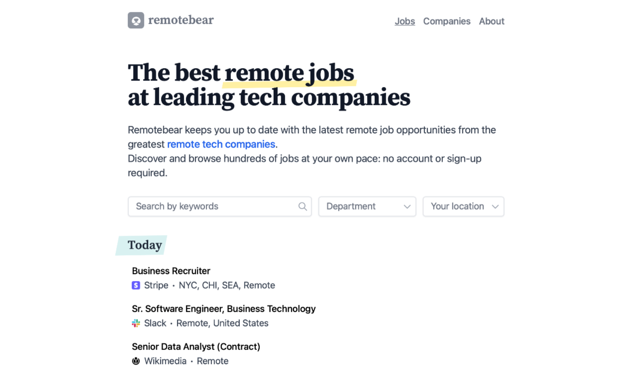 Find detailed information about Remotebear