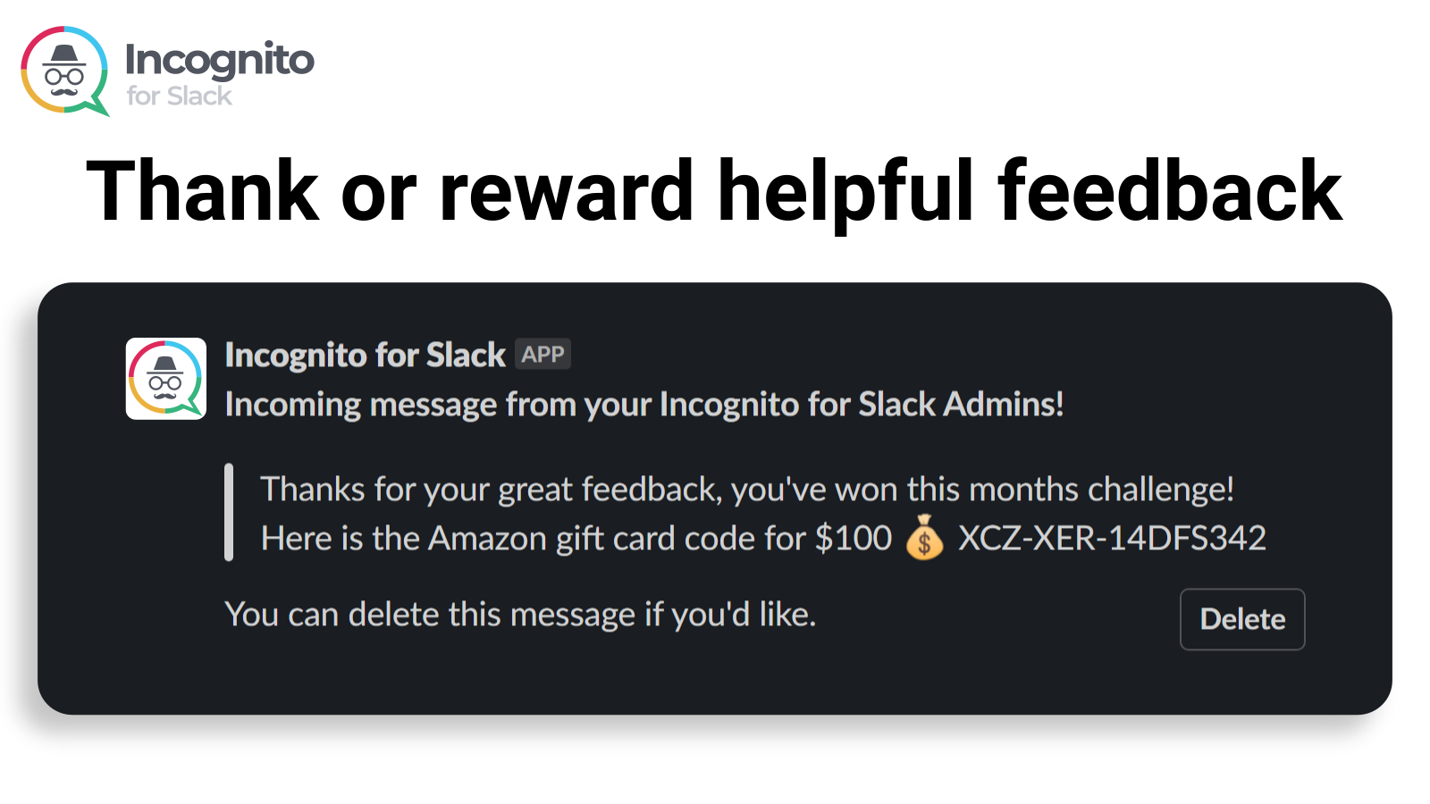 Know more about Incognito for Slack