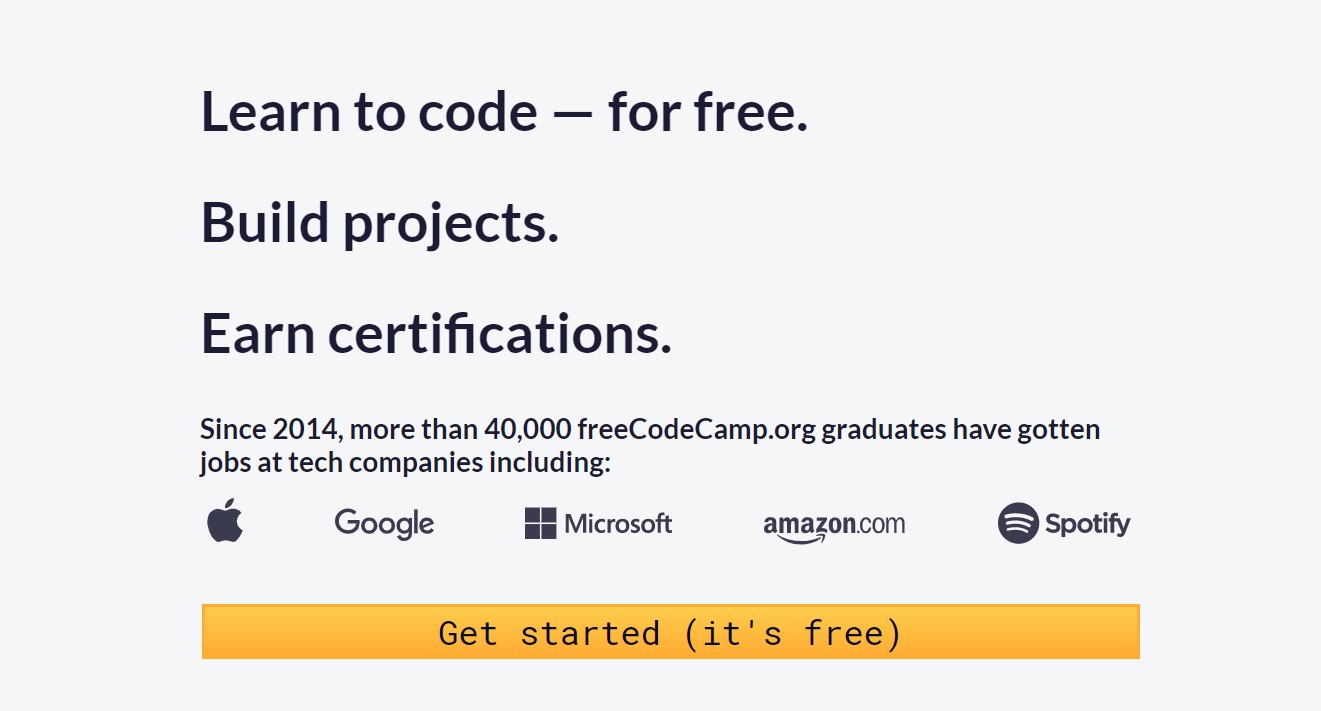 Find detailed information about freeCodeCamp