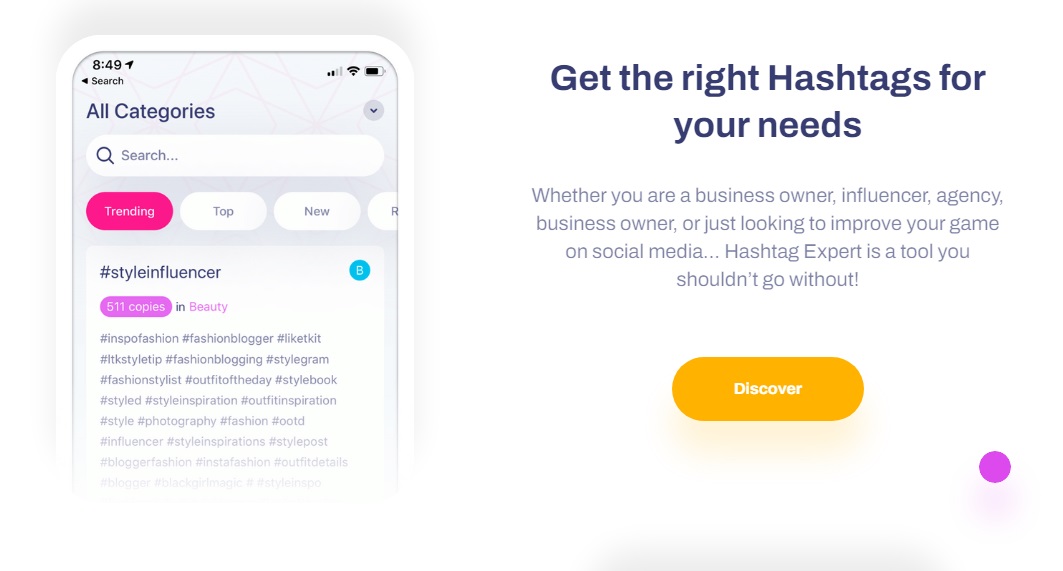 Find pricing, reviews and other details about Hashtag Expert