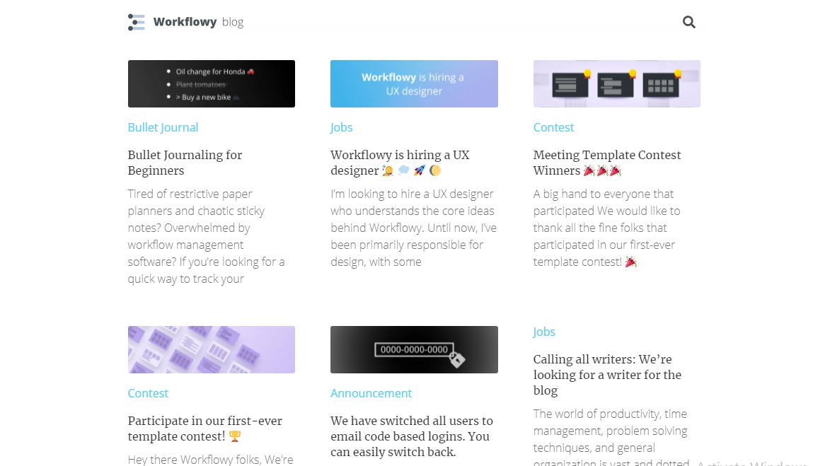 Find pricing, reviews and other details about Workflowy
