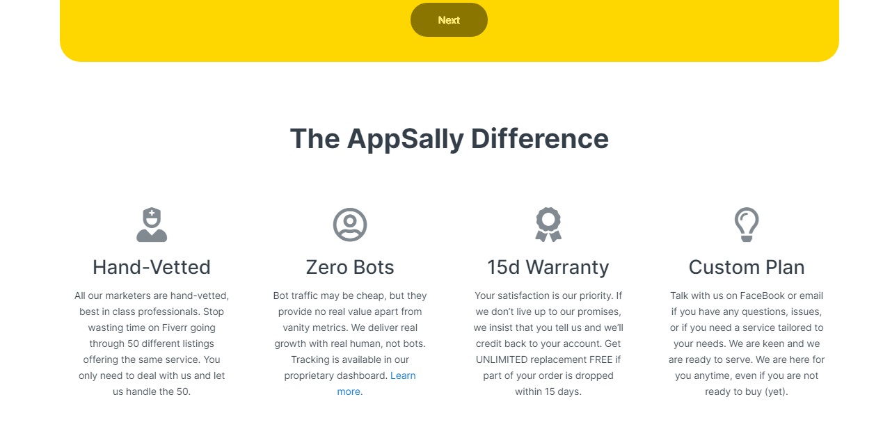 Find pricing, reviews and other details about AppSally