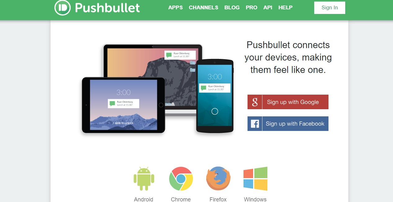 Find detailed information about Pushbullet