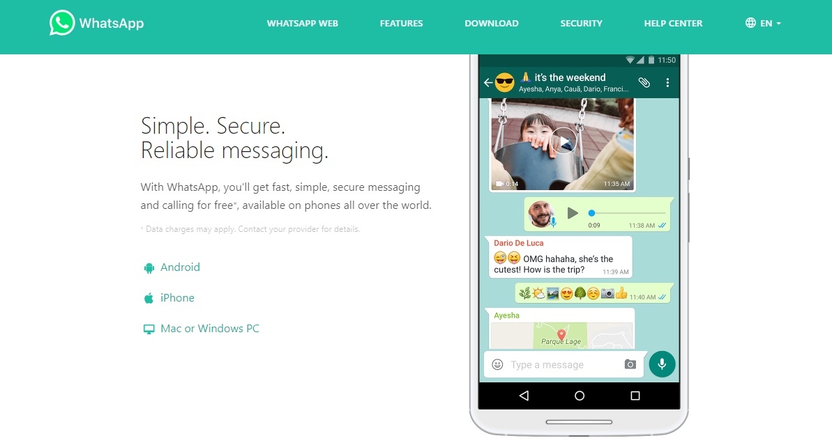 Find detailed information about Whatsapp