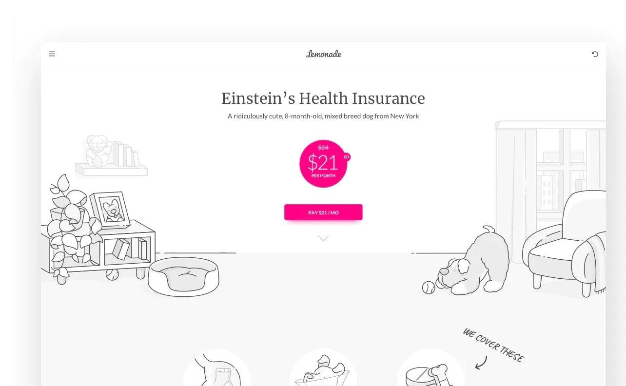 Find pricing, reviews and other details about Lemonade Pet Health Insurance