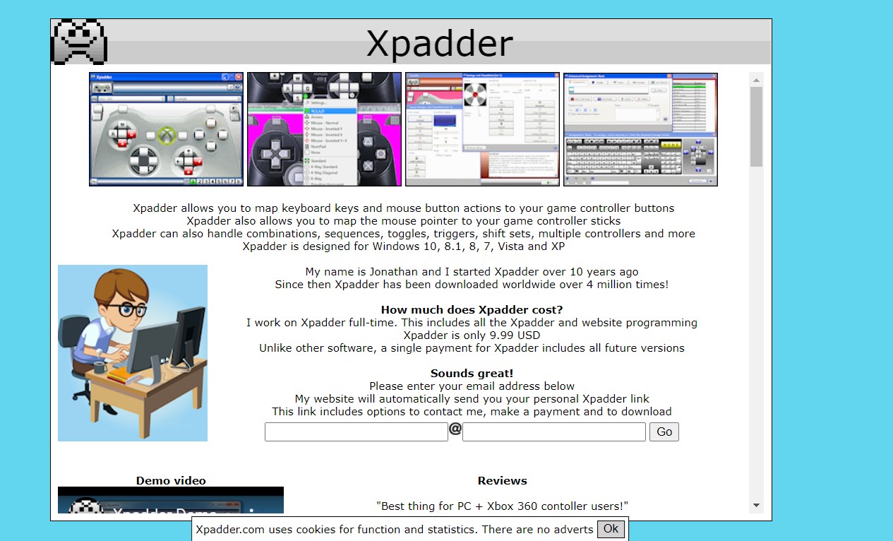 Get feedback from a vast remote working audience about Xpadder 