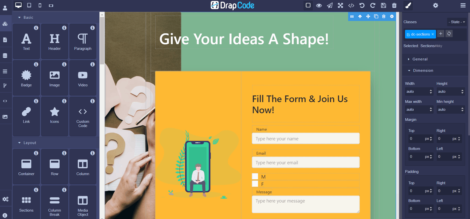 Get feedback from a vast remote working audience about DrapCode