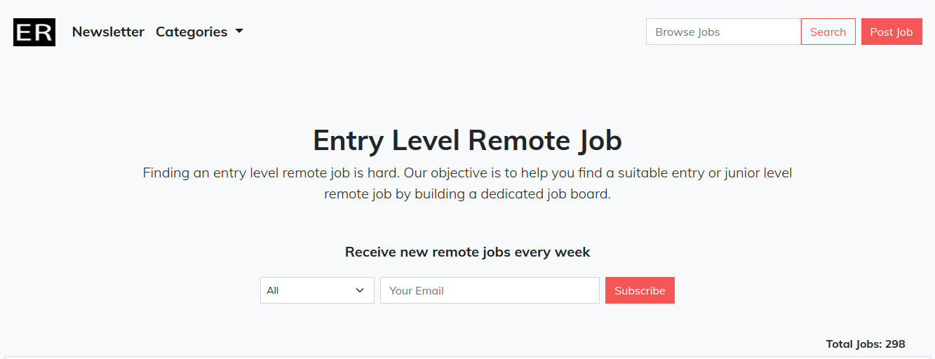 Find detailed information about Entry Level Remote Job
