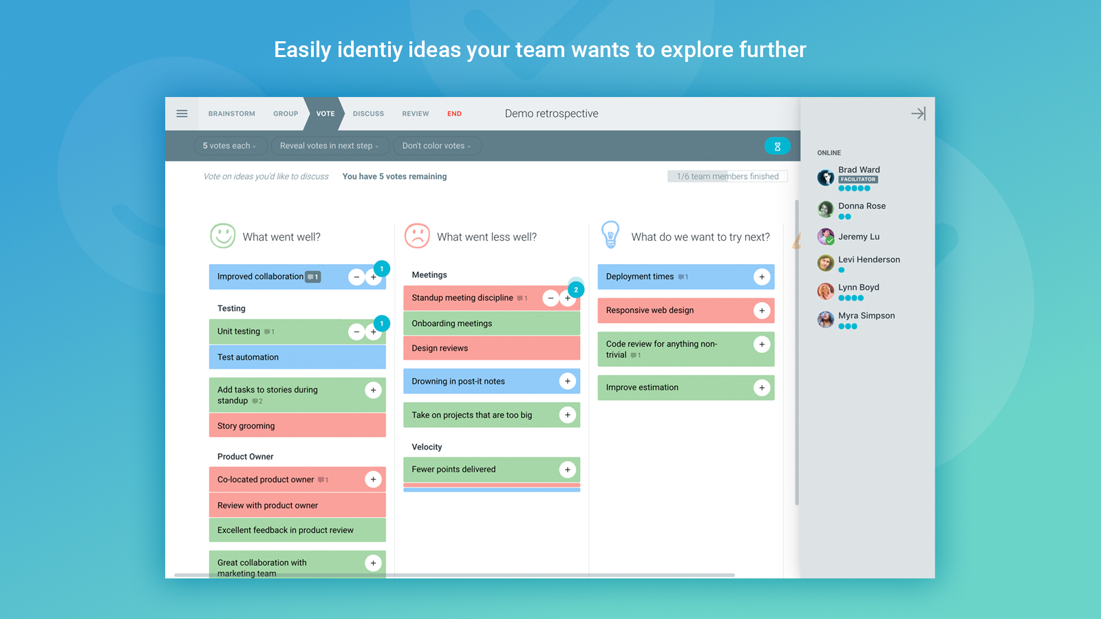 Detailed reviews and information for remote teams TeamRetro