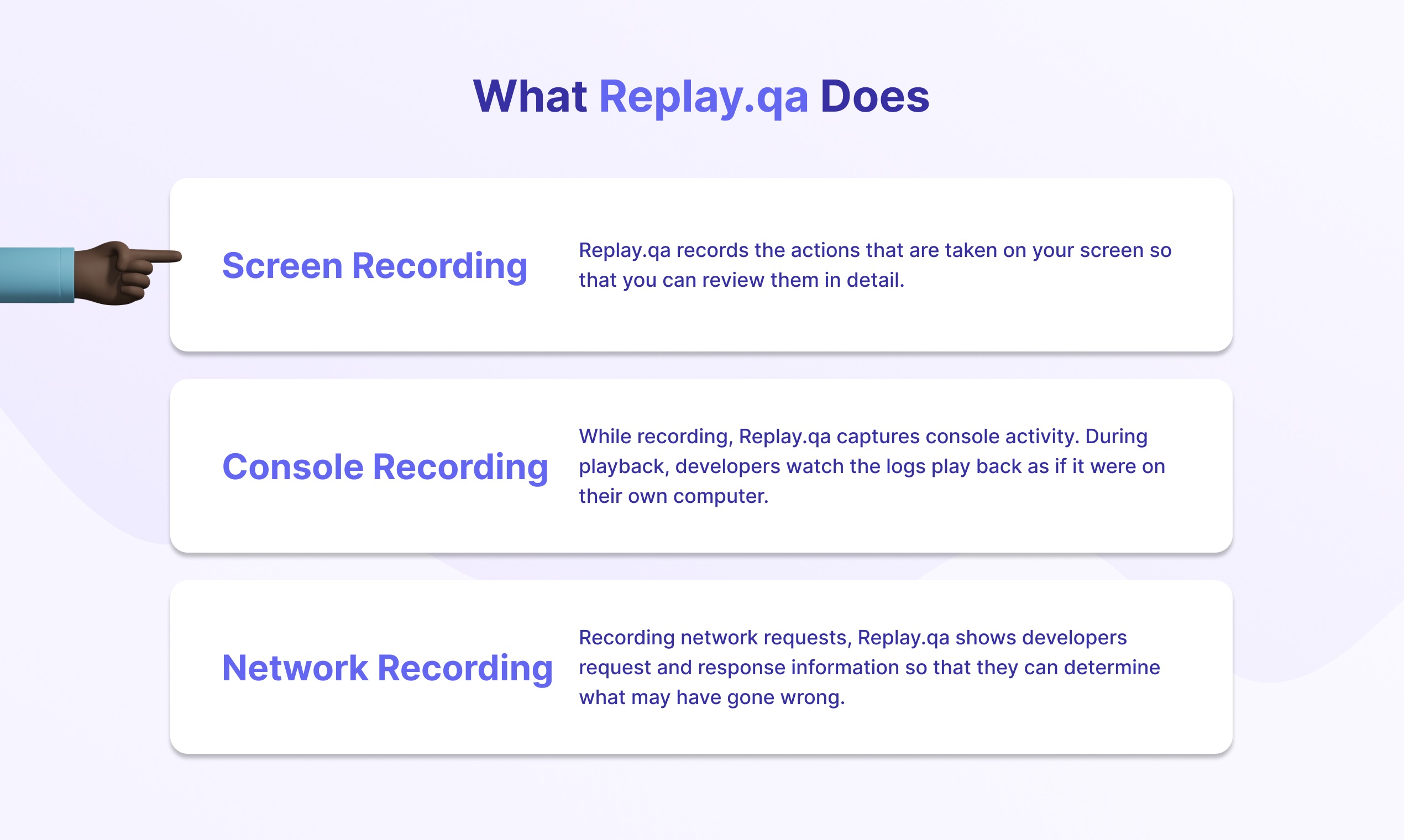 Get feedback from a vast remote working audience about Replay.qa