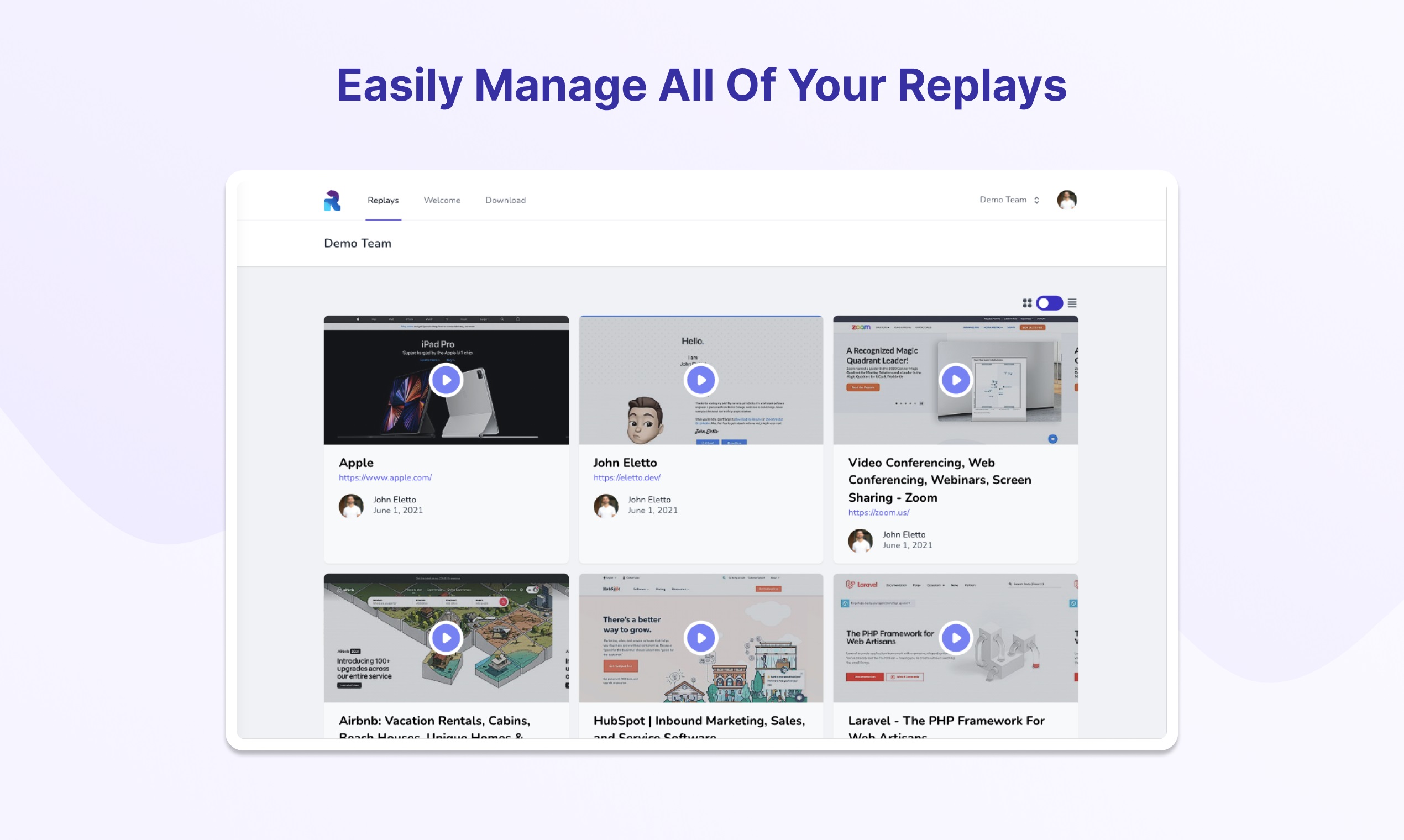 Find pricing, reviews and other details about Replay.qa