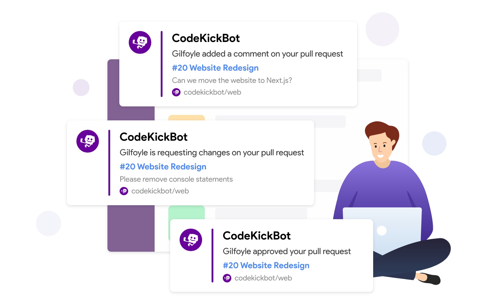 Get feedback from a vast remote working audience about CodeKickBot