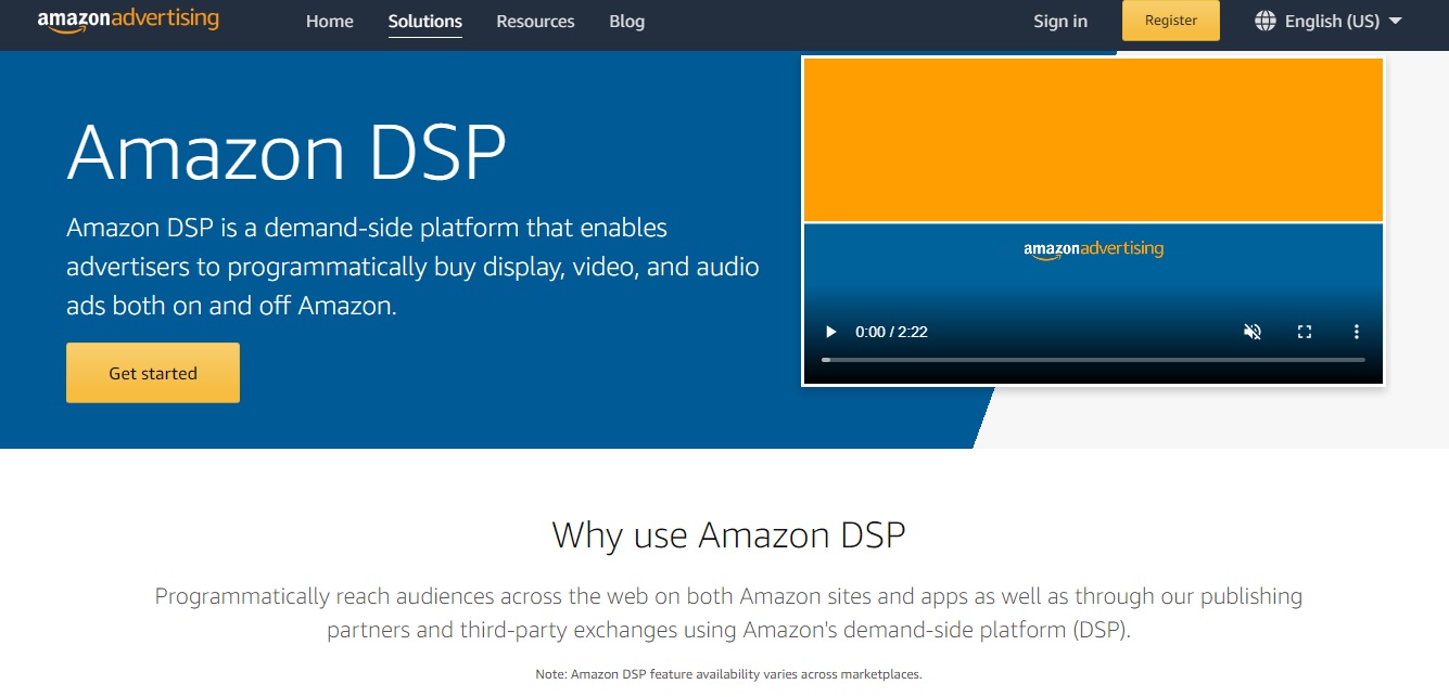 Find detailed information about Amazon DSP