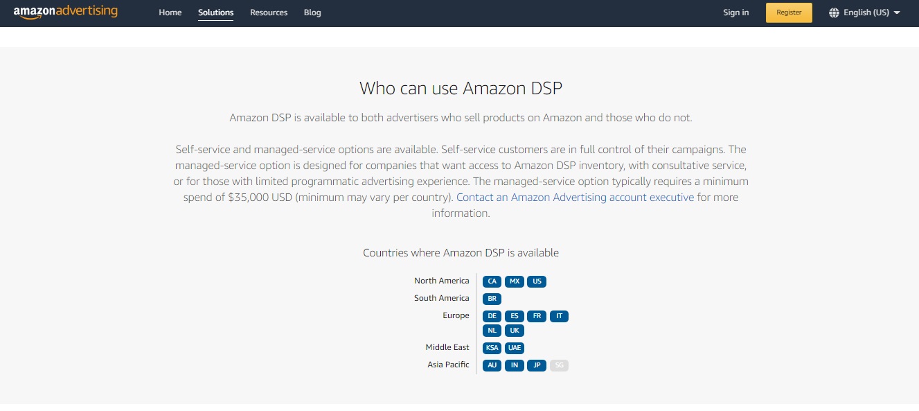 Find pricing, reviews and other details about Amazon DSP