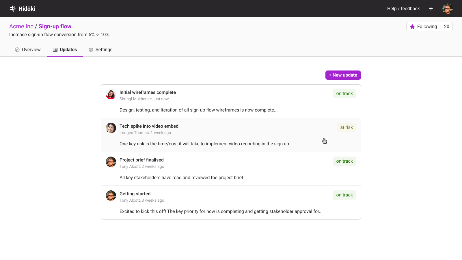 Get feedback from a vast remote working audience about Hidoki