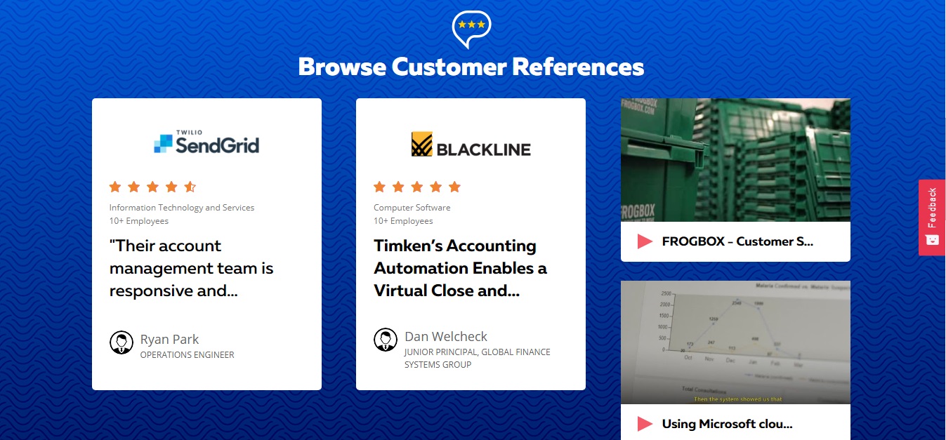 Get feedback from a vast remote working audience about Featured Customers
