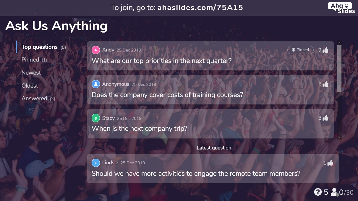 Find pricing, reviews and other details about AhaSlides
