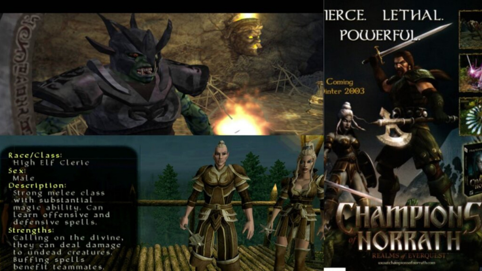 Find detailed information about Champions of Norrath