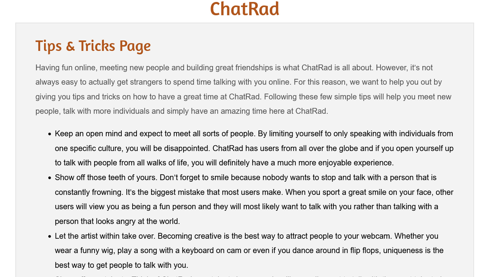 Get feedback from a vast remote working audience about ChatRad