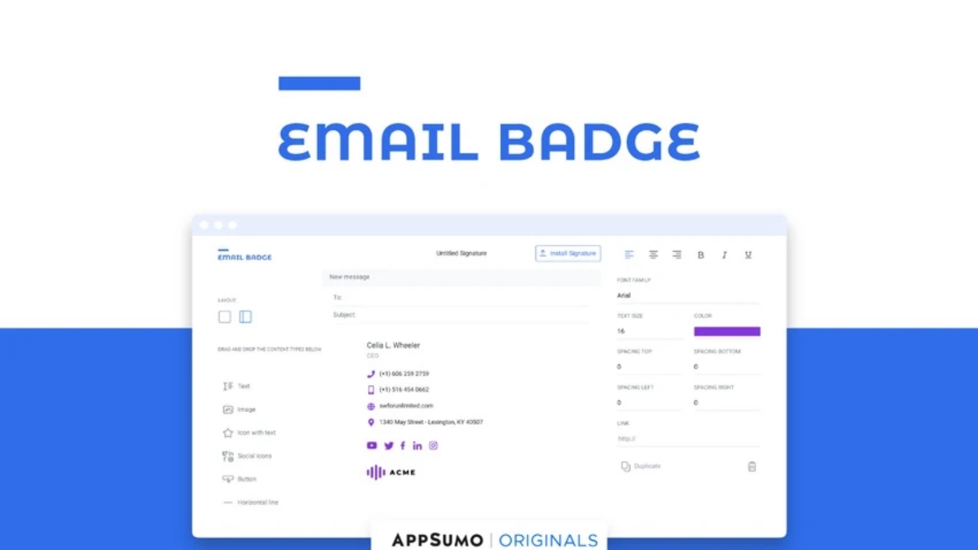 Find detailed information about EmailBadge