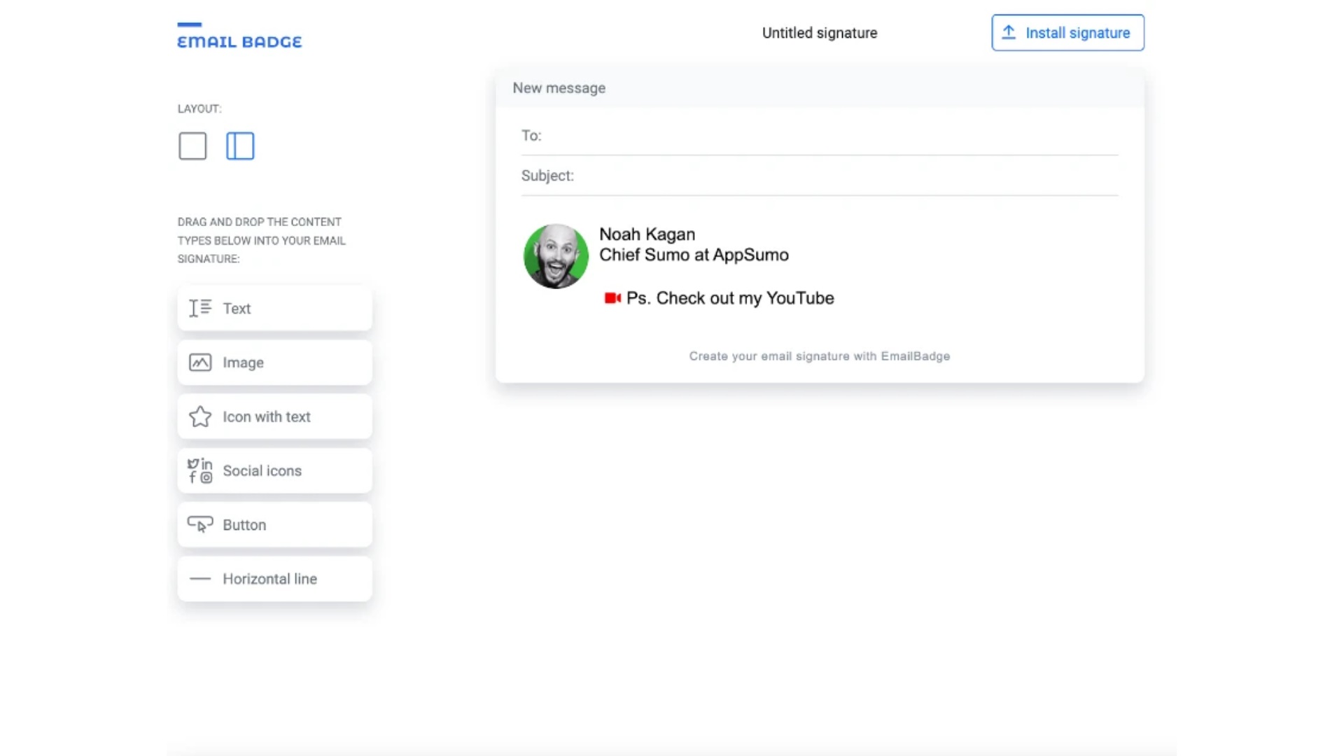 Get feedback from a vast remote working audience about EmailBadge