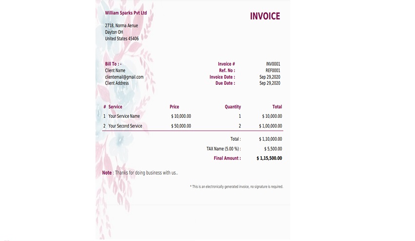 Find pricing, reviews and other details about Orkst Invoice