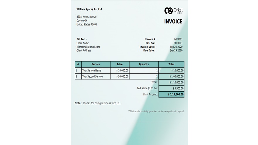 Know more about Orkst Invoice
