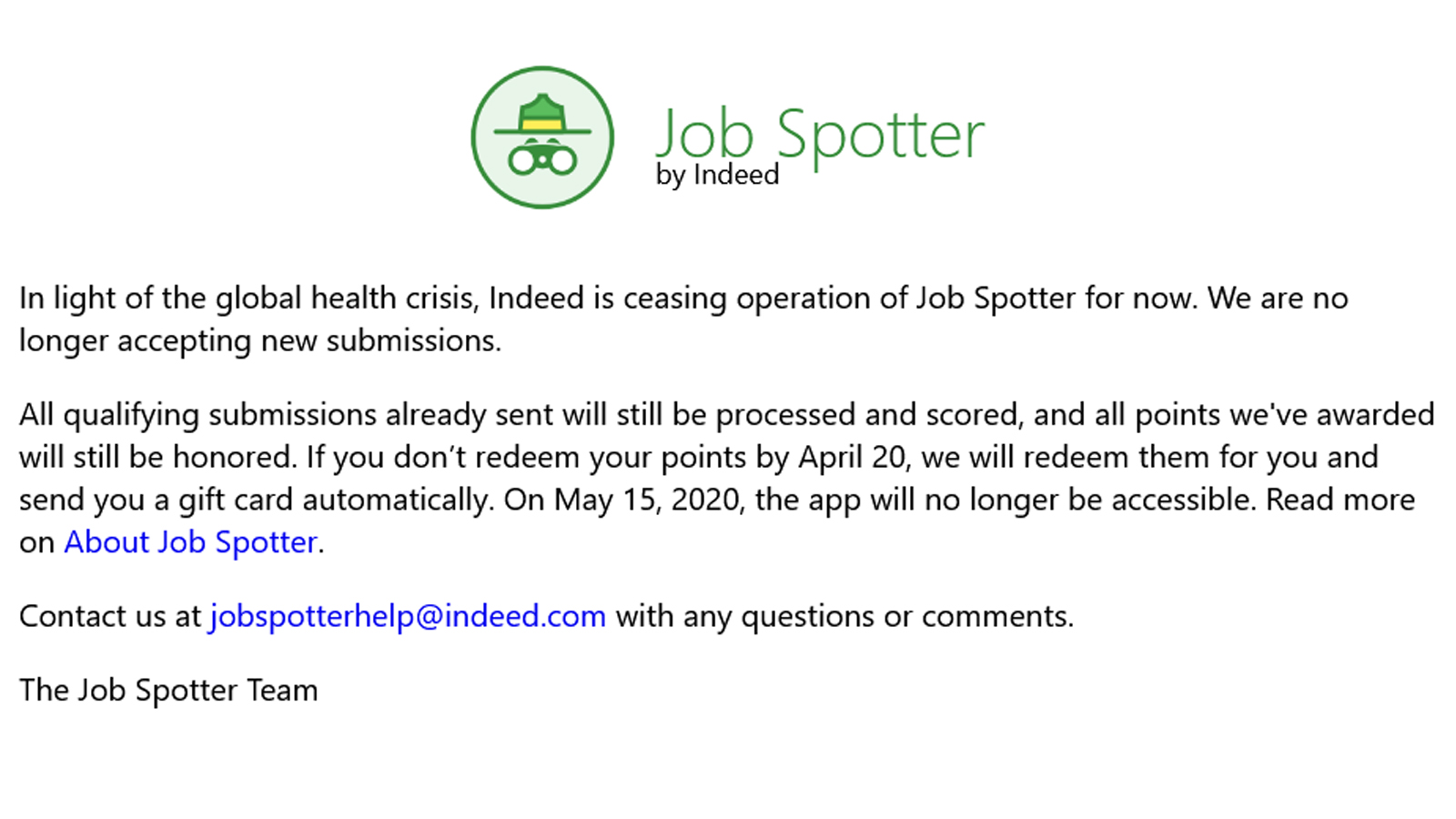 Find detailed information about Job Spotter