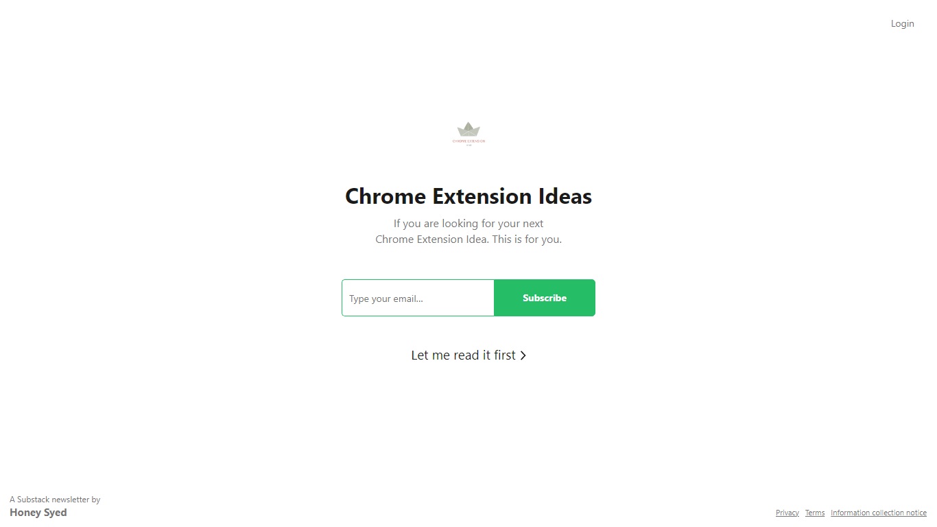 Find pricing, reviews and other details about Chrome Extension Ideas