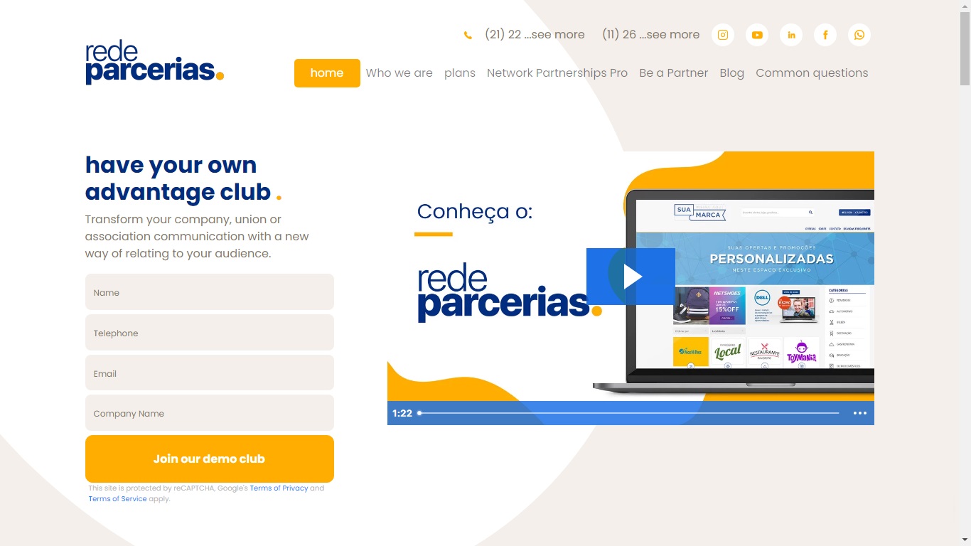Get feedback from a vast remote working audience about Rede Parcerias