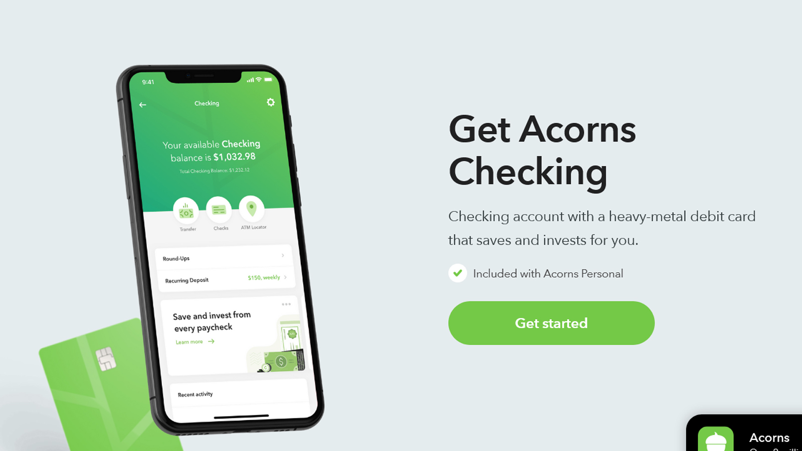 Find pricing, reviews and other details about Acorns