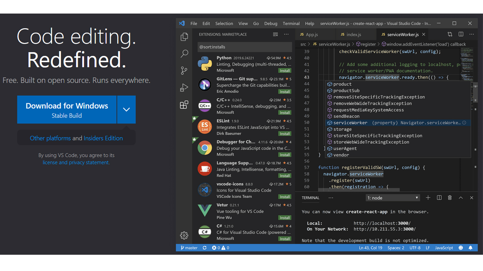Find detailed information about VSCode