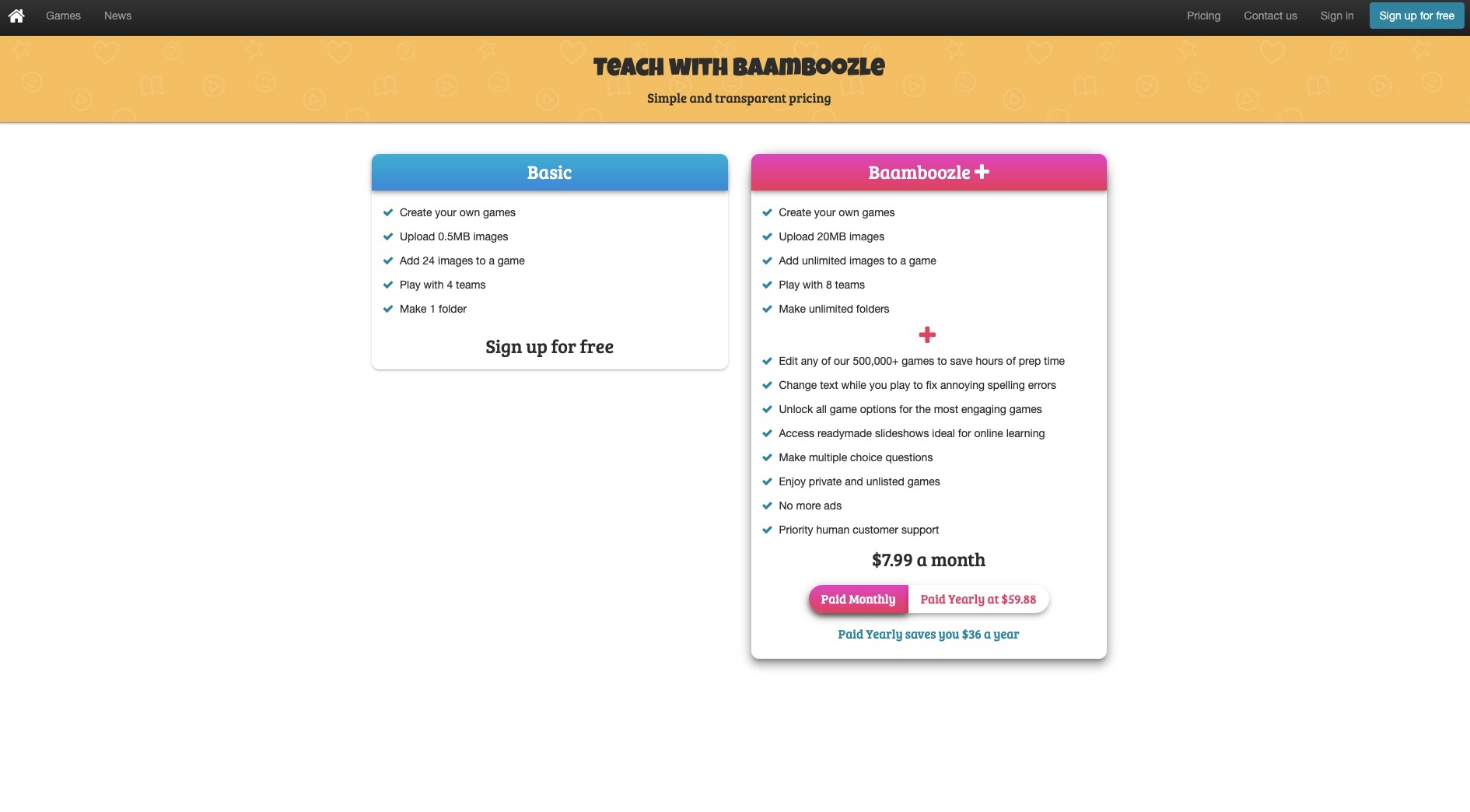 Find pricing, reviews and other details about Baamboozle