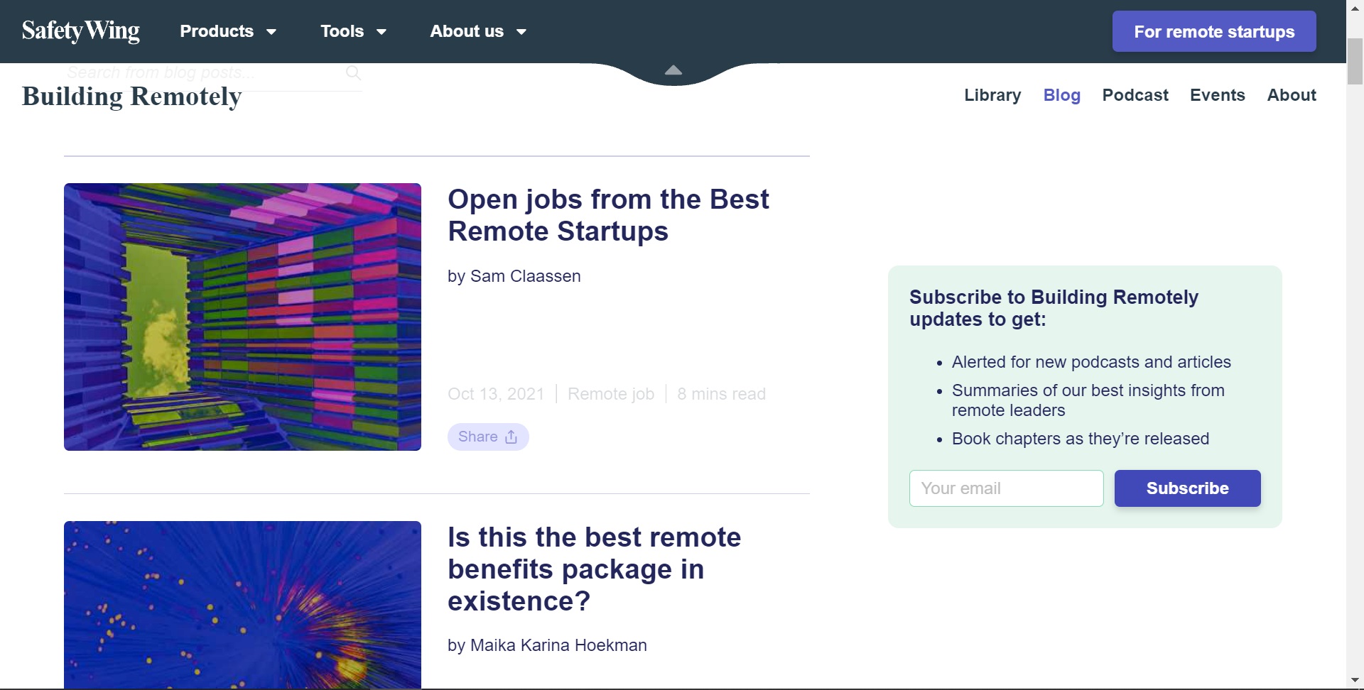 Get feedback from a vast remote working audience about Building Remotely