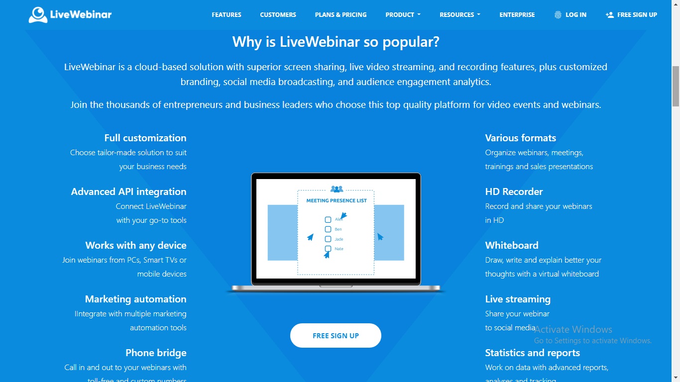 Find pricing, reviews and other details about LiveWebinar