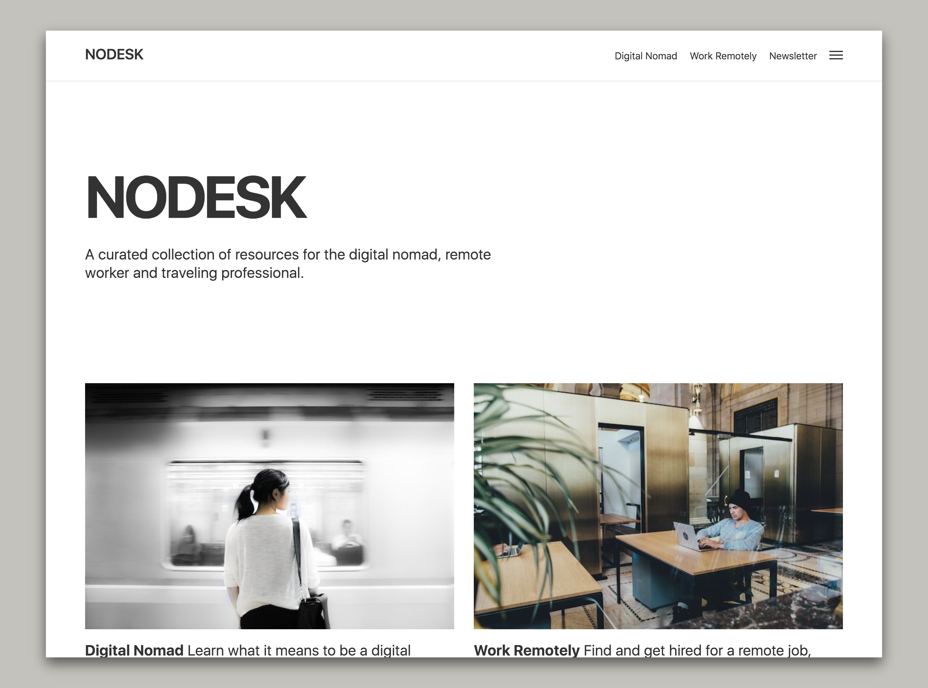Find detailed information about NoDesk