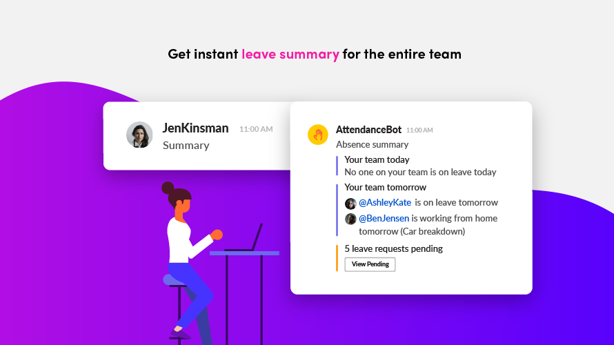Get feedback from a vast remote working audience about AttendanceBot