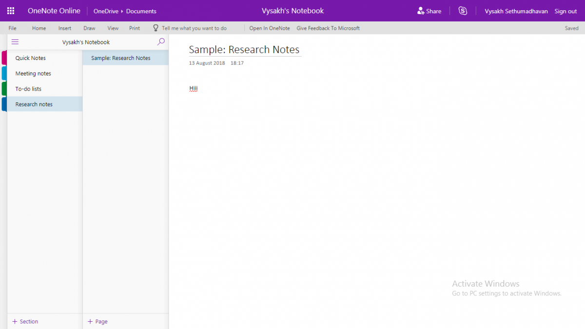 Find detailed information about OneNote