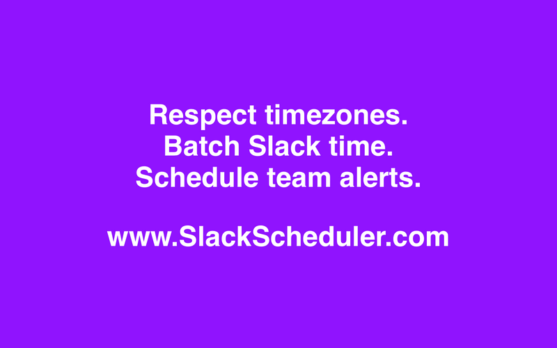 Detailed reviews and information for remote teams Slack Scheduler