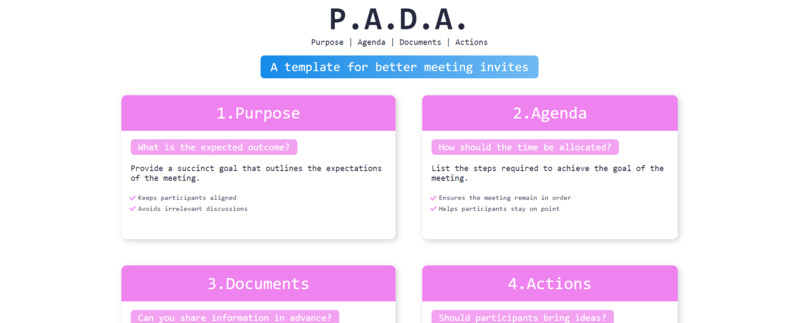 Find detailed information about P.A.D.A.