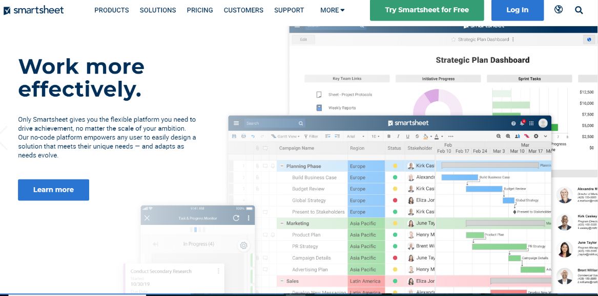 Get feedback from a vast remote working audience about Smartsheet