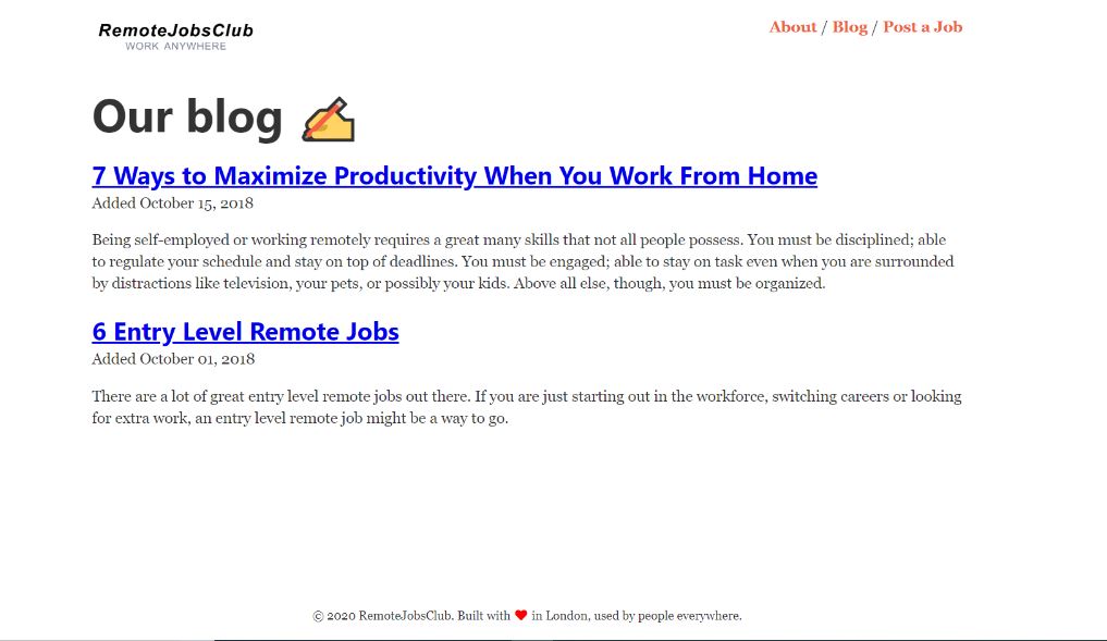 Get feedback from a vast remote working audience about Remote Job Club