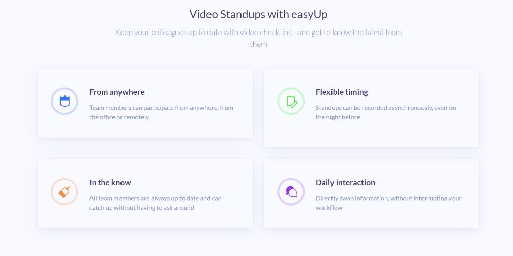 Get feedback from a vast remote working audience about easyUp
