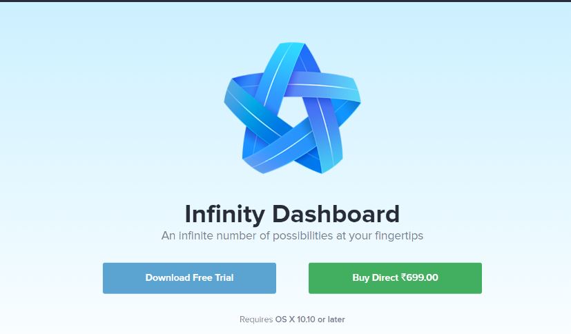 Find detailed information about  Infinity Dashboard