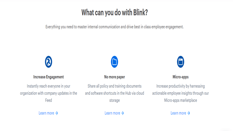 Detailed reviews and information for remote teams Blink